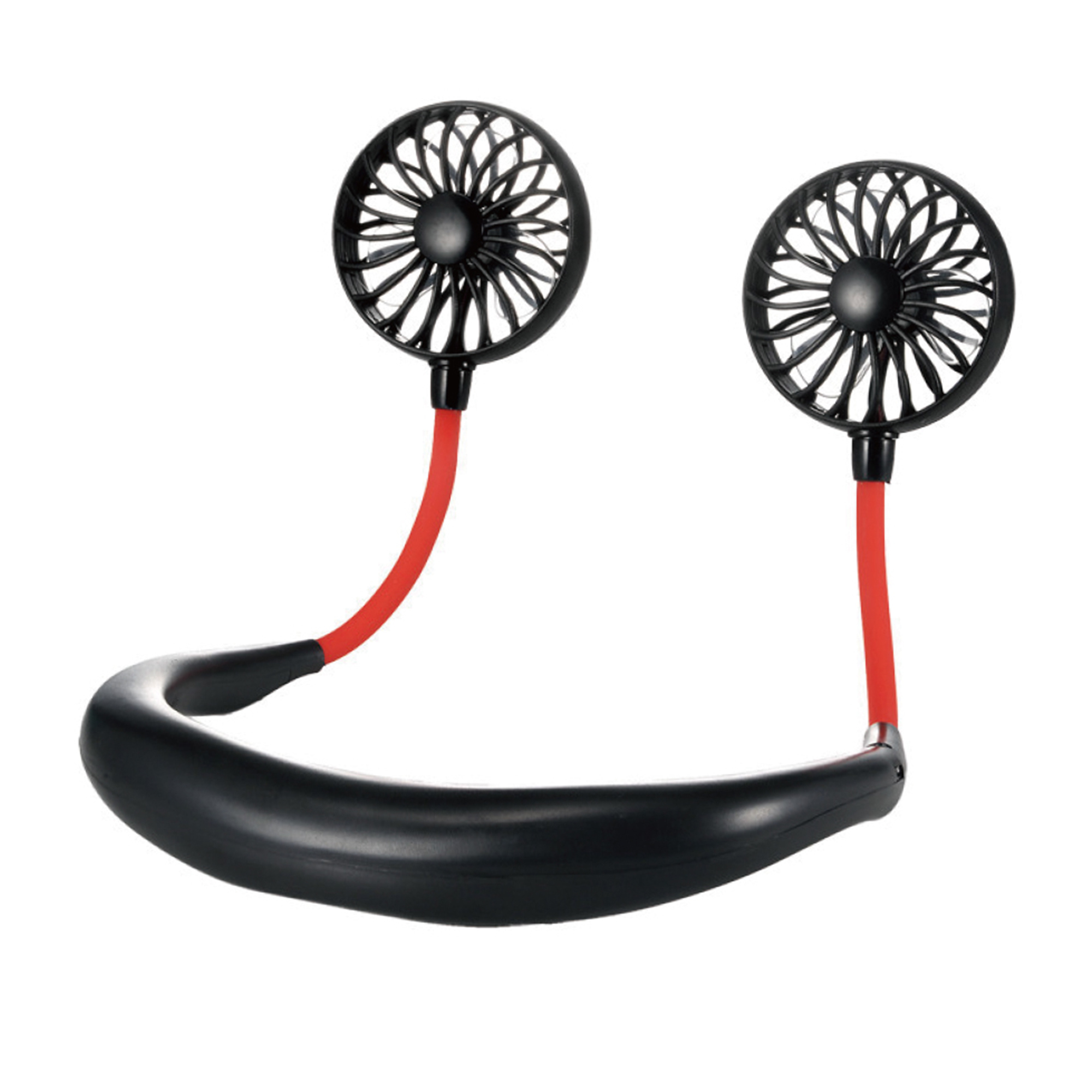 Optimus Hands Free Rechargeable 3 inch Dual Neck Fan F-0016